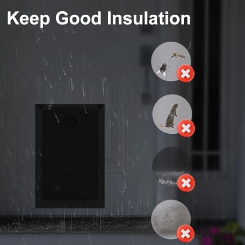 [MAVRICPOWER] Rust Proof Aluminum XL Dog Door for Door
