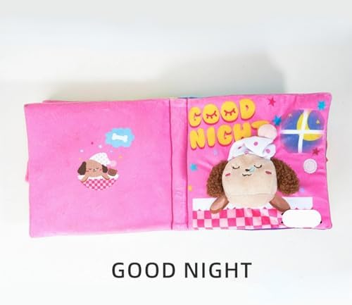 Dog Snuffle Sound Book Crinkle Hide Treat Puzzle (goodnight2)