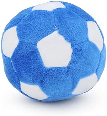 Dog Toys Balls - Chewable Plush Football for Dogs, Soft Pet Ball