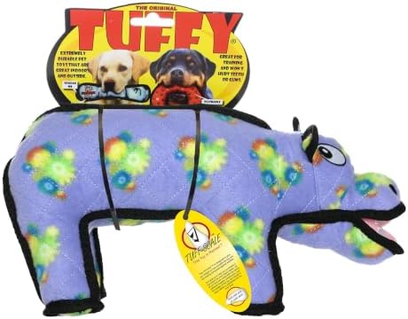 TUFFY® 2 Pack Bear Hippo Ultra Durable Plush Dog Toys