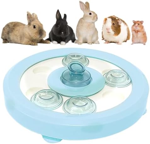 kathson Bunny Enrichment Toys Rabbit Foraging Toy Small Animal Treat Dispenser Hamster Puzzle Feeder Guinea Pig Interactive Toys Mental Stimulation for Ferret Chinchila Cat Dog