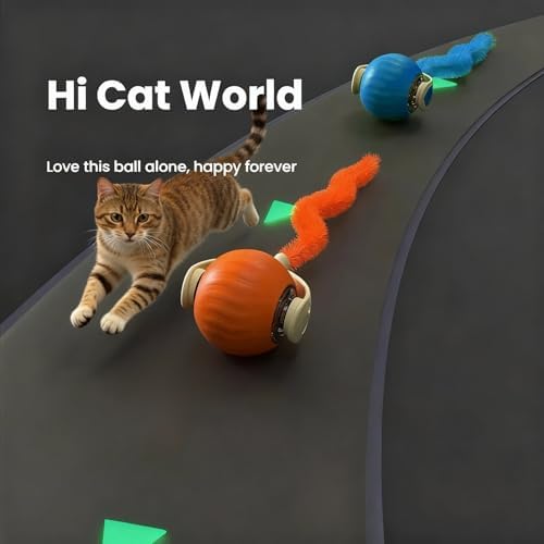 Interactive Cat Toys for Indoor Cats,Automatic Moving Kitten Toys,Cat Balls
