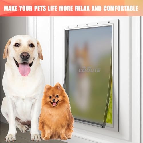 2-Pack Medium Dog Door Replacement Flaps with Screws