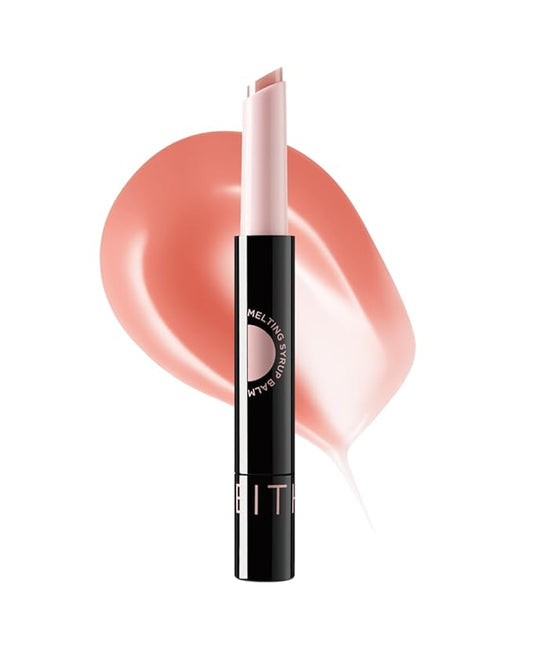 EITHER& Melting Syrup Balm (01 SPICY PINK), Korean Lip Balm, Plumping, Non-Sticky, Tinted, Warming Sensation, Glossy Finish (0.25 fl. oz.)