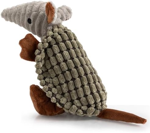 Hollypet Armadillo Squeaky Puppy Dog Toys for Small Medium Dogs, 8"