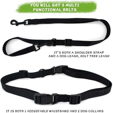 Dog Treat Pouch Pet Training Cross Body Bag, Magnetic Closure Dog Walking Fanny Pack Built-in Poop Bag Dispenser, Adjustable Shoulder Strap (Dog Leash) and Waist Belt (Dog Collar)