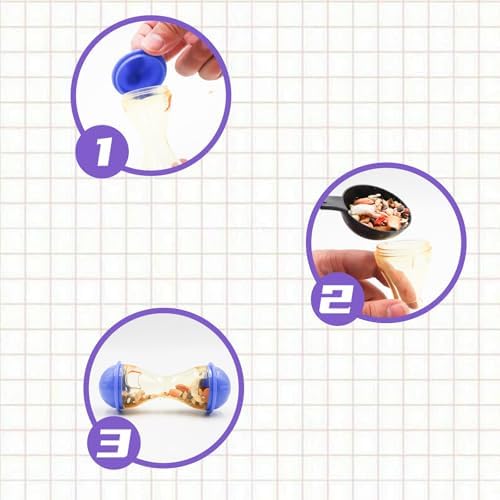 Dual Interactive Foraging Toys – Tumbler & Hourglass Treat Dispensers for Rabbits, Guinea Pigs, Hamsters & Small Pets | Mental Stimulation Chew Toys