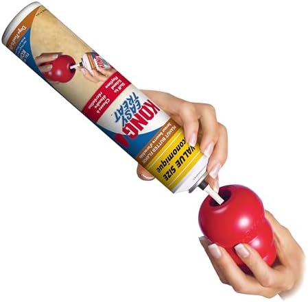 KONG Classic Toy and Easy Treat Peanut Butter Spray, 14 oz, Small Dogs