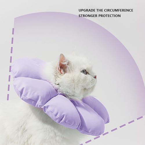 Adjustable Cat Cone Collar Flower Shape Soft and Recovery for Home Use 1