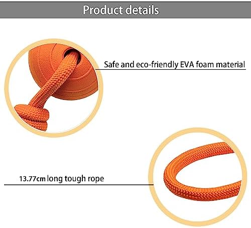 Floating Foam Dog Ball On a Rope Dog Toy, Tug Ball Toy for Small Medium Large Dogs