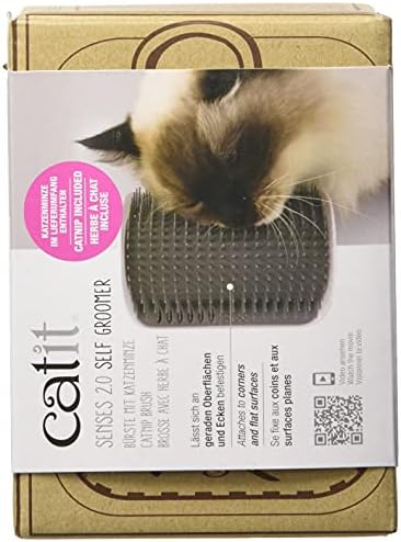Catit Senses 2.0 Self Grooming Cat Brush and Interactive Cat Toy