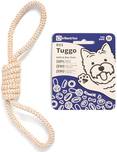Puppy Chew Toys for Teething, Durable Dog Rope Toys for Small and Medium Dogs, Interactive Chew Rope for Training, M Size
