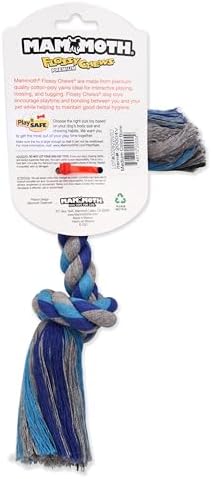 Mammoth Pet Products Flossy Chews Cottonblend Color Rope Bone, Medium, 12-Inch,MultiColored,20004V