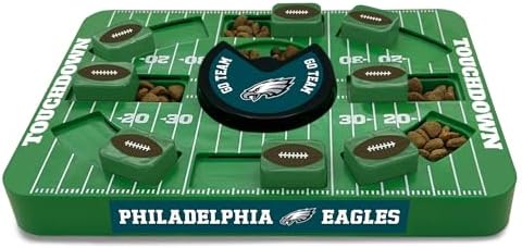 Pets First NFL Philadelphia Eagles Large Puzzle Toy, New Size, Interactive Dog Treat Puzzle, Slow Feeding Toy
