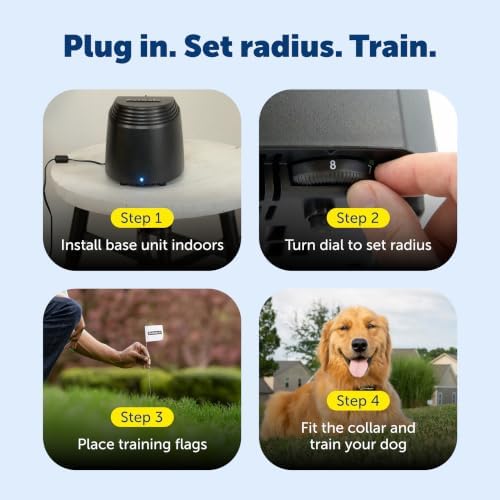 PetSafe Stay & Play Compact Wireless Dog Fence, Up to 3/4 Acre