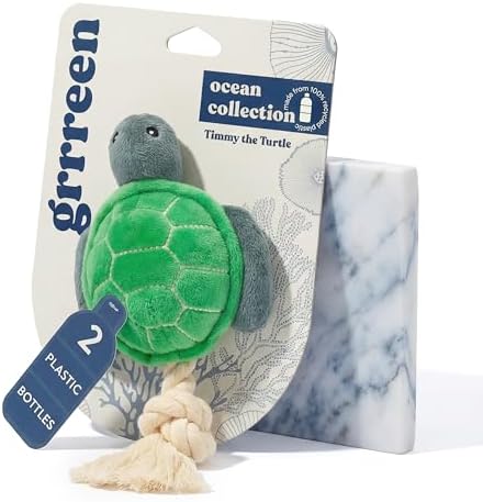 Premium Plush Dog Toy - Turtle Plush Dog Toy, Medium Eco Friendly