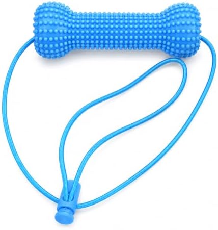 Paw Motion Dog Dental Toy, Dual-Action Rope Chew Toy for Teeth Cleaning, Interactive Tug Toy with Textured Knots, Puppy Training Toy for Small Medium Large Dogs，1 Pack