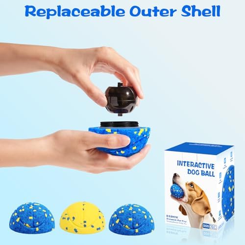 Replacement Shell for Smart Interactive Dog Ball – Durable E-TPU Outer Cover Blue