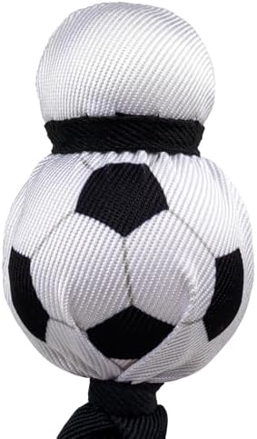 KONG Wubba Sport Dog Toy – Reinforced Tug & Toss Toy with Squeaker and Floppy Tails for Fetch & Interactive Play (Soccer, Large)