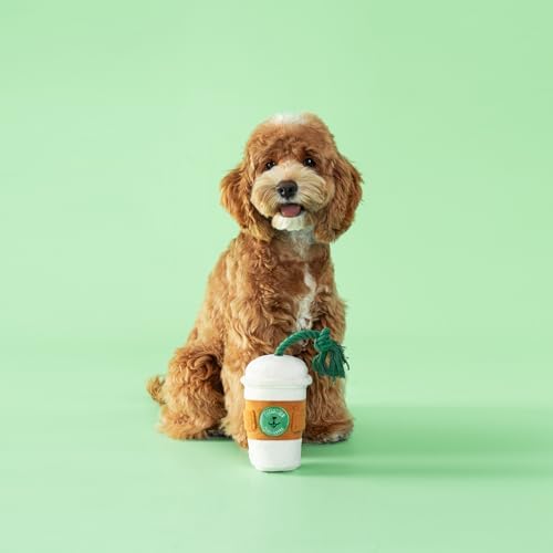 CHEWFFON Squeaky Dog Toy, Interactive Plush Tug & Treat Toy