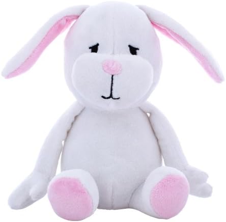 Blueberry Pet 6" Squeaky Plush Dog Toy Easter Spring Gifts for Puppies & Small Dogs, Pure Bunny Rabbit Design Chew Toy - Durable, Soft, Interactive Cat Toys, Dog Toys, Bluey Toys