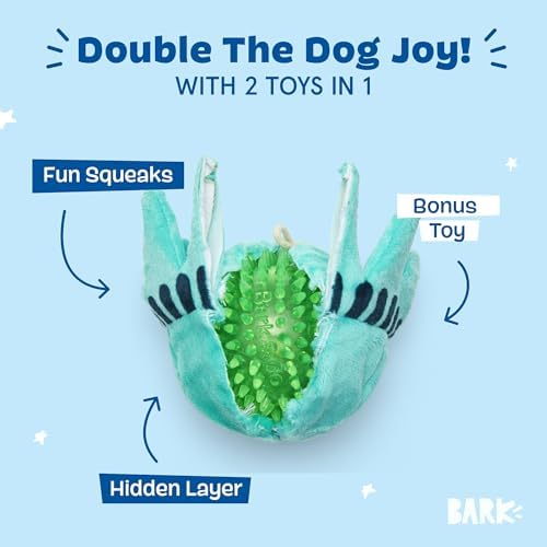 BarkBox Lady Liberty Ball 2-in-1 Interactive Plush Dog Toy