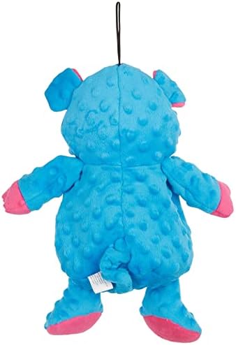 petlou Sqeaky Plush Durable Dog Toys with Multi-Colour,Dotty Friends for Dog (12 Inch Dotty Friends Pig)