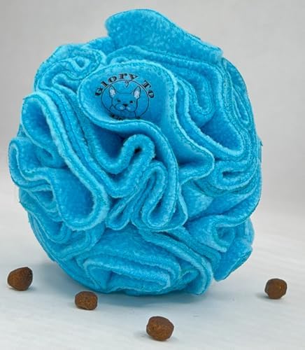 Glory To Dog Puppy/Small Breed Snuffle Dog Puzzle Ball Toy Blue Extra Small