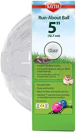 Kaytee 5" Clear Run-About Exercise Ball for Hamster & Gerbil Pets