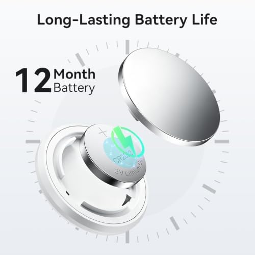 Air Tracker Tag-2 Pack, Smart Item Tags [Apple MFi Certified] | With Find My app (iOS Only), Key Finder Locator Luggage Tag for Keys, Bags, Wallets, Backpack, Suitcases, Replaceable Battery