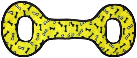 TUFFY® : No Stuff TugOWar Dog Toy: Ultra Durable Plush Toy with Multiple Layers & Reinforced Seams, Washable and Floats, Original Construction