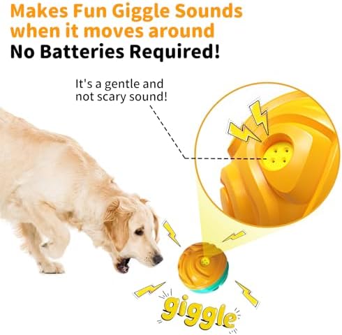 Dog Ball for Aggressive Chewers Interactive Dog Toy Giggle Balls