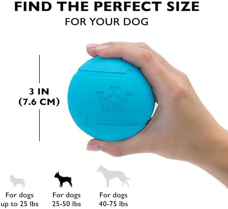 Chew King Fetch Balls Extremely Durable Natural Rubber Toy Pack of 3 - 3 inch Balls (CM-0263-CS01)