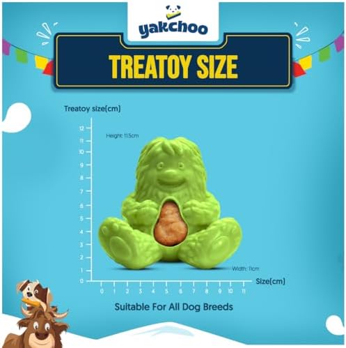 Treatoy for Dogs (Pink) | BPA Free Interactive Chew Toy with Natural Himalayan Cheese Treat | Durable, Gentle on Gums, Fun Training & Dental Toy | Includes 5 Yak Cheese Nuggets