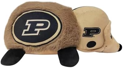 NCAA Purdue Boilermakers Plush Hedgehog Toy for Dogs & Cats, Cool Soft Pet Toy for Fun and Interactive Play, Dog Chew Toy with Squeaker, Licensed Hot Pet Toy