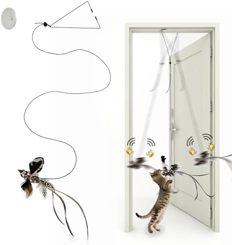 Hanging Cat Toy Bird Door Flying Kitten Play Indoor Interactive