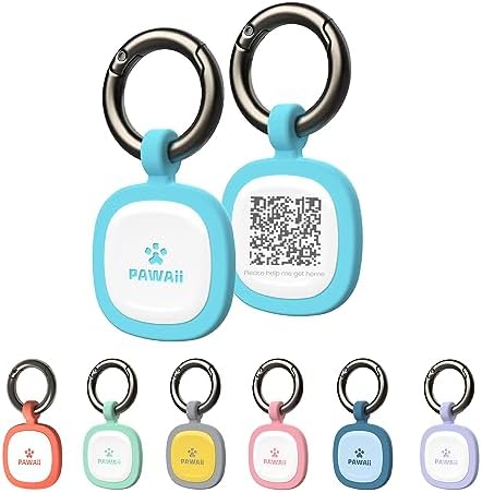Pawaii Dog ID Tag, Silent Silicone QR Code Tag, Scan Alerts, No App, 1 Pack