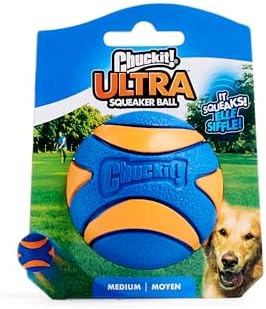 Chuckit! Ultra Squeaker Dog Ball, Fetch Toy, Medium, 1 Pack