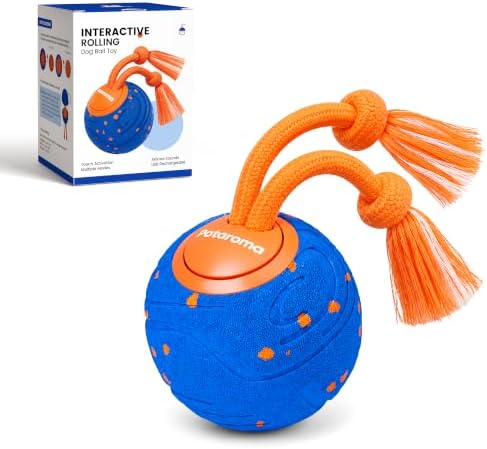 Potaroma Interactive Rolling Dog Ball, ETPU Touch Activated Motorized Toy