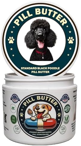 Peanut Butter Dog Pill Wrap - Standard Poodle Black Label