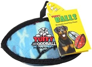 TUFFY -World's Tuffest Soft Dog Toy-Ultimate Odd Ball-Multiple Layers. Made Durable, Strong & Tough. Interactive Play (Tug, Toss & Fetch). Machine Washable & Floats. (Junior, Camo Blue)