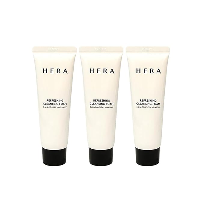 NEW Deep Cleansing Foam Formula for HERA Refreshing Cleansing Foam – Deep Clean Face Wash for Oily & Combination Skin, Gentle Daily Cleanser with Fresh Finish, 50ml X 3 Sample Size (3 Pack)