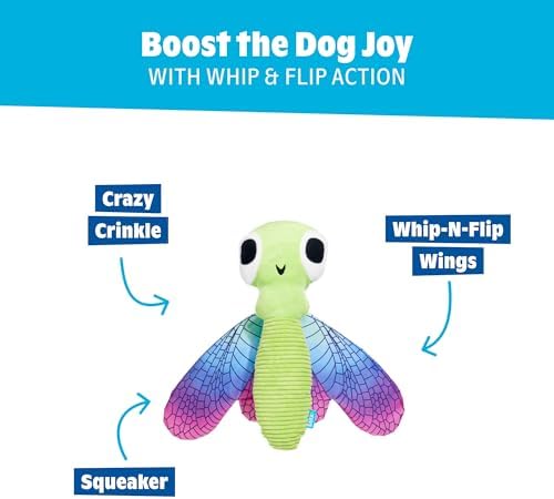 BarkBox Dragonfly Guy Dog Toy - Fun for Dogs