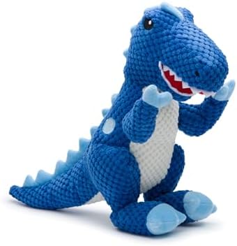 fabdog Floppies Plush Dog Toy - Cute & Durable Squeaky Dog Toys - Best Squeak Toy for Puppies and All Breeds | Ideal Pet Gift| Large T-Rex