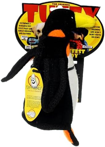 TUFFY® - 2 Pack Original : Penguin Dog Toy : Ultra Durable Plush Dog Toy with Multiple Layers & Reinforced Seams, Washable and Floats, Original Construction