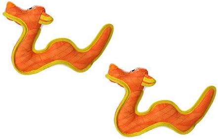 Tuffy® - DuraForce® : 2 Pack Dragon Dog Toy: Ultra Durable Plush Toy with Multiple Layers & Reinforced Seams, Washable and Floats, DuraForce® Construction