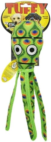 TUFFY® - 2 Pack Original : Squid Dog Toy : : Ultra Durable Plush Toy with Multiple Layers & Reinforced Seams, Washable and Floats, Original Construction