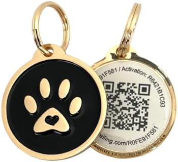 Pet Dwelling QR Code Pet ID Tag – Scan to Contact Owner Instantly, No App Needed, Smart Dog & Cat Tag with Free Personalized Online Pet Profile