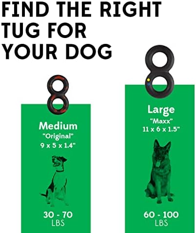 Goughnuts — Dog Toys for Aggressive Chewers | Virtually Indestructible Pull Toy for Medium Breeds Such as Pit Bulls and German Shepherds | Heavy Duty Tug Dog Toy | Black