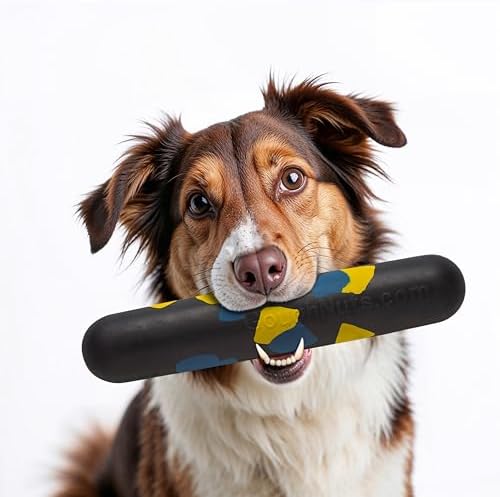 Goughnuts Large Water Stick – Floating Dog Toys for Water Fetch, Interactive Heavy Duty Dog Pool Toy for Aggressive Chewers, Big and Large Dogs 60+ lbs, Natural Reinforced Rubber Float, USA Made